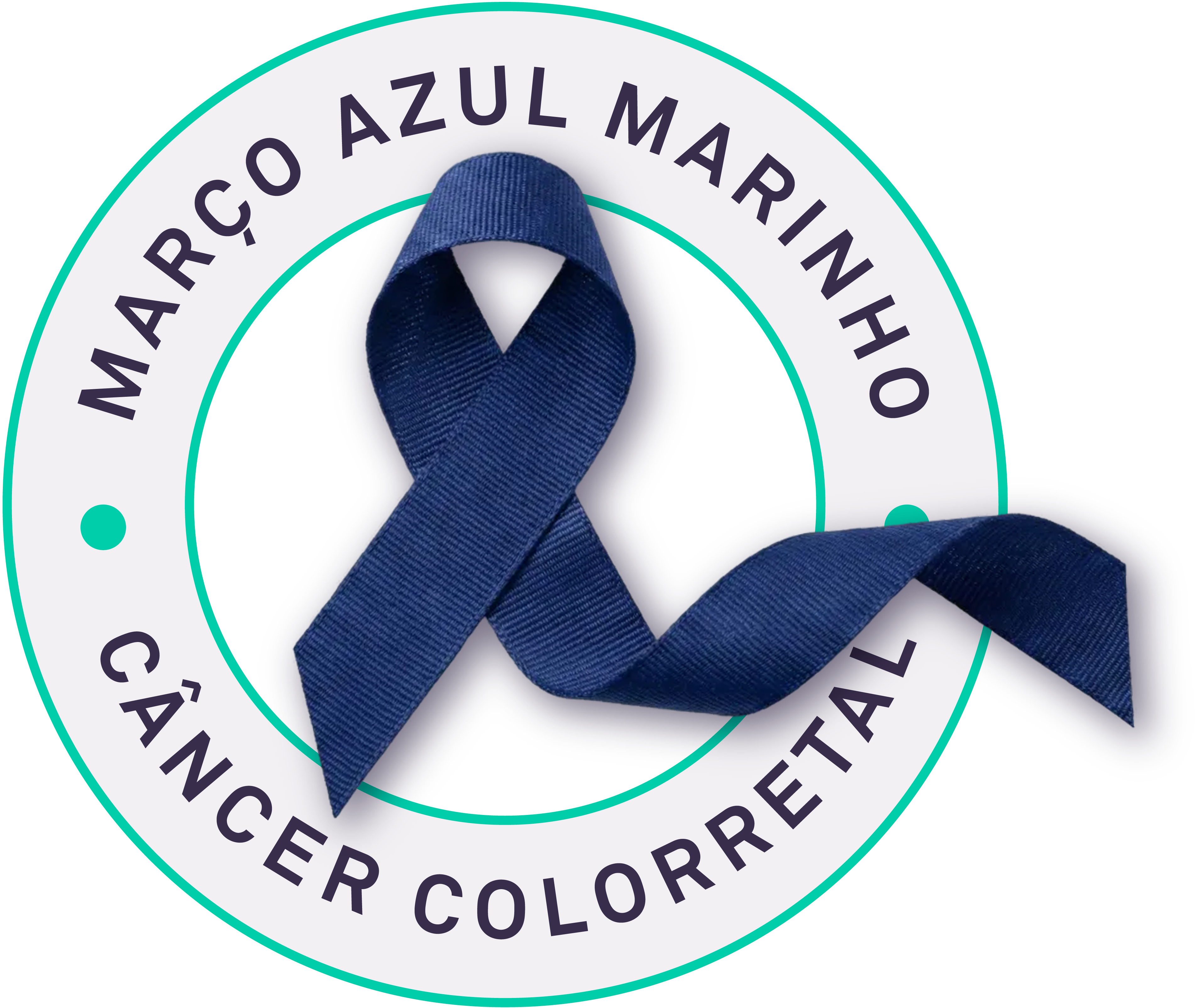 Selo Março Azul Marinho - Câncer Colorretal